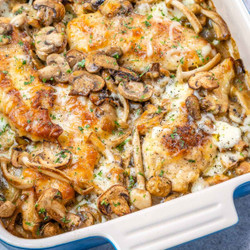 Baked Mushroom Chicken