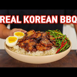 Doenjang Korean Soybean Paste Marinated Pork Belly (macjoe)