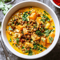 Coconut Butternut And Lentil Stew