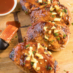 Grilled Pork Chops With Pineapple-gochujang Glaze-Chili Pepper Madness
