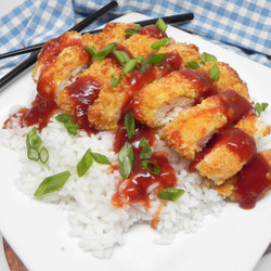 Air Fryer Chicken Katsu With Homemade Katsu Sauce