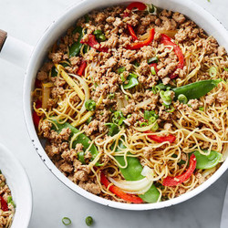 Sticky Pork Chow Mein Recipe