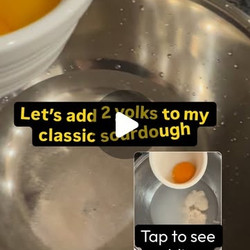Egg Yolk Enriched Sourdough Loaf