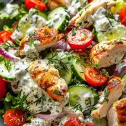 Mediterranean Delight: Tzatziki Chicken Salad Recipe