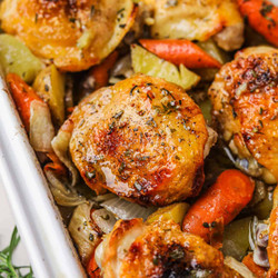 Roasted Chicken Thighs And Vegetables