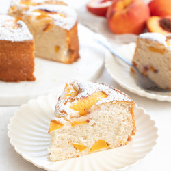 4 Ingredient Peach Cake