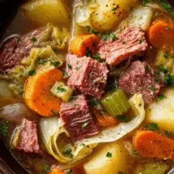 Slow Cooker Corned Beef &amp; Cabbage Stew – A Hearty Comfort Dish You’ll Love