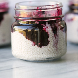 Blueberry Coconut Chia Seed Pudding