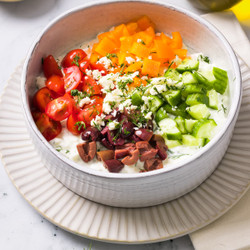 Greek Cottage Cheese Bowl