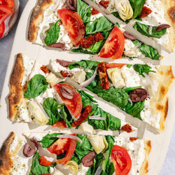 Greek-style Flatbread Pizza