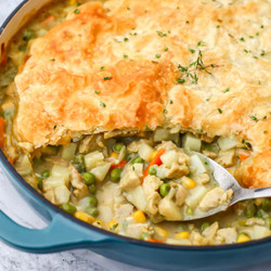 Vegan Pot Pie With Puff Pastry Topping