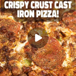 DEEP PAN Crispy Crust Cast Iron Pizza