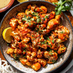 Moroccan Cauliflower With Tahini-honey