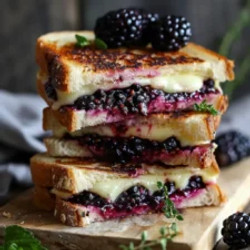 Blackberry Balsamic And Brie Grilled Cheese