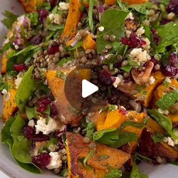 Roasted Pumpkin, Grain &amp; Feta Salad