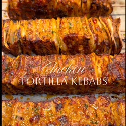 Lavash Chicken Skewers
