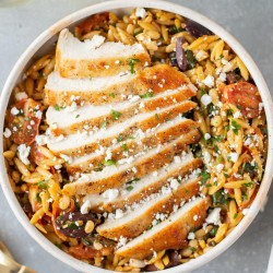 Mediterranean Chicken And Orzo