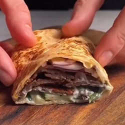 Beef Wraps with Tzatziki Sauce