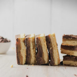 Caramel Chocolate Shortbread Bars