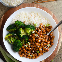 General Tso's Chickpeas