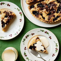 Almond, Chocolate And Prune Tart