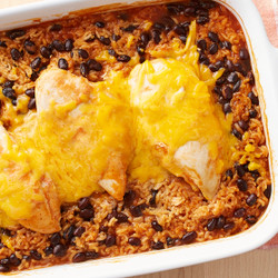 Cheesy Southwest Chicken And Rice Casserole