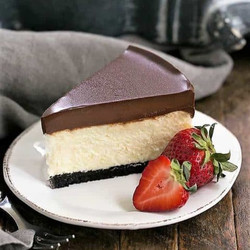 Ganache Topped Cheesecake Recipe