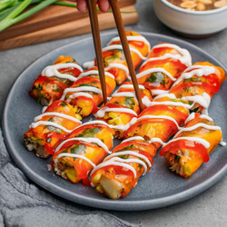 Vegan Bánh Tráng Cuốn (rice Paper Rolls)