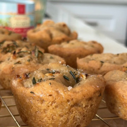 Gluten Free Rosemary Garlic Focaccia Muffins