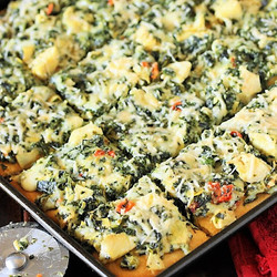 Spinach And Artichoke Dip Party Squares