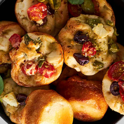 Easy Focaccia Muffins