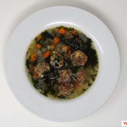Meatball And Spinach Soup