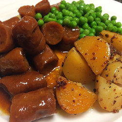 Sweet Sauce Sausages slow cooker meat