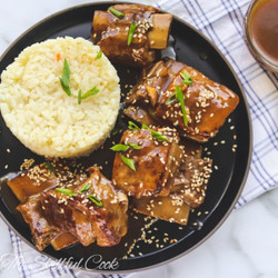 Slow Cooker Short Ribs With Miso &amp; Honey Glaze