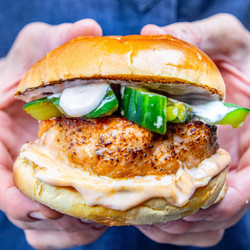 Miso Salmon Burgers