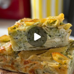 Leftover Pasta Broccoli Bake
