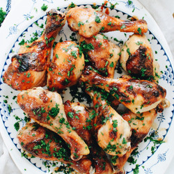 Roasted Garlic Chicken Drumsticks