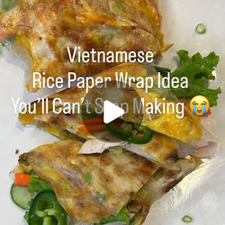 Vietnamese Street Food Style Crispy Rice Paper Wrap
