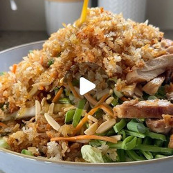 Crispy Rice Asian Wombok Salad