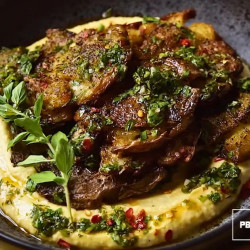 Chimichurri Smashed Potatoes