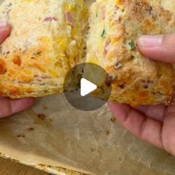 Ham Cheddar + Chive Protein Biscuits