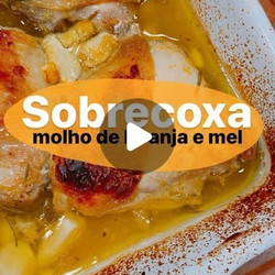 Sobrecoxa Assada No Molho De Laranja E Mel