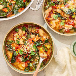 30-minute White Bean And Kale Soup With Fire-roasted Tomatoes