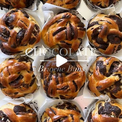Chocolate Brioche Buns