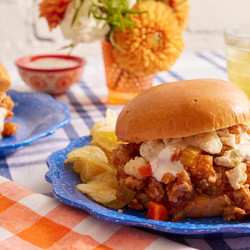 Buffalo Chicken Sloppy Joes