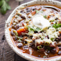 Easy Black Bean And Bacon Soup