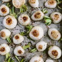 Miso Roasted Japanese Turnips