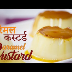 Eggless Caramel Custard (from Indian YouTube video)