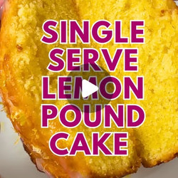 Single Serve Lemon Pound Cake