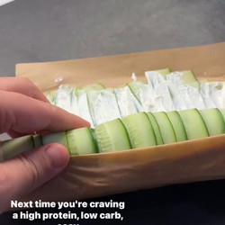 High Protein Chicken Salad Cucumber Rolls